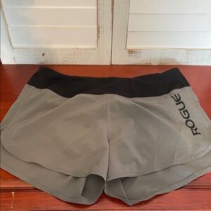Rogue Women's Athletic Shorts in Gray with Black Waistband